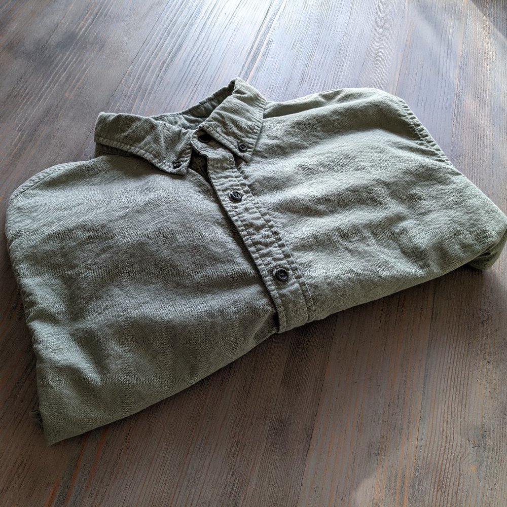 Outerknown Green Nomadic Oxford Shirt